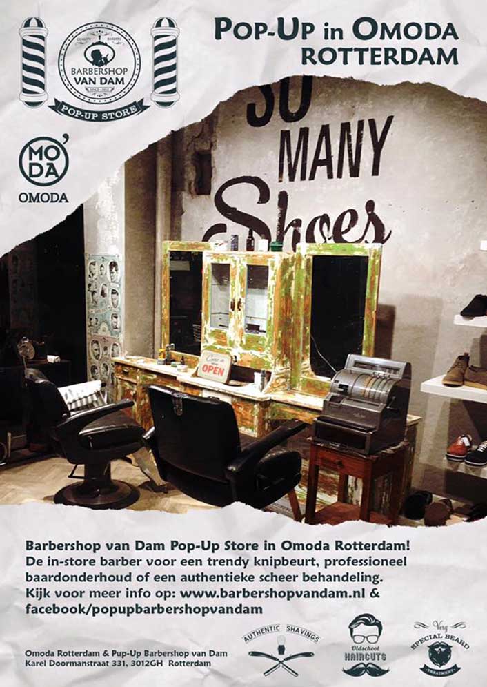 Pop-Up Store Barbershop van Dam - Omoda Rotterdam